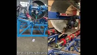 How to remove welded joints welding seams Tank shell surface welding seam polishing grinding machine
