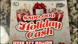 We Bought the ENTIRE PACK!! | $10 Holiday Cash $500,000 Top Prize!! | Scratching $600 Live