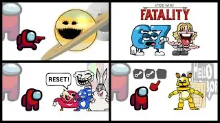 Mini Crewmate Kills Italian Brainrot Characters - Part 1-4 | Among Us