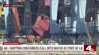 Cargo mess in Long Beach: Over 60 containers fall into ocean