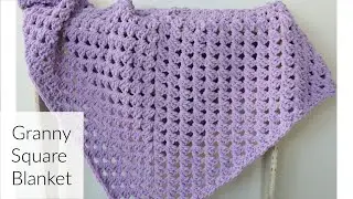 Giant Crochet Granny Square Blanket Tutorial