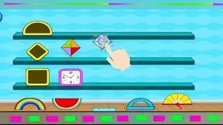 Shapes Sorting For Kids 🔴⬛⭐ Shapes Activity for kids #animation #kids #shapes #learning #games #fun 