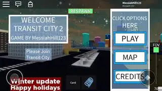 Roblox Transit City 2 New winter update. ❄️