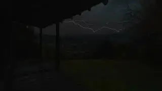 Thunderstorm Over Isolated Hillside Cabin | Echoing Thunders in Valley | Calm Before the Storm