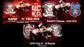 🔴🔞Rapid 2-1 CKSA (2026) , Rapid 5-1 Steaua (2009-2010) si CFR 0-5 Rapid (2011-2012 - Bozovici POTM)
