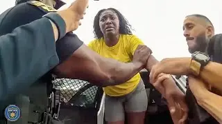 Karen Refuses to Exit Car During Traffic Stop Gets Dragged Out | Karens Getting Arrested By Police