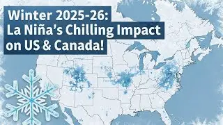 Зима 2025-2026: Похолодание, вызванное явлением Ла-Нинья, в США и Канаде! #Ла-Нинья #Зима2026 #Си...