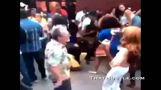 OG Pollard Old White Guy Dancing Black Funny Hip Hop Vine - Migos Fight Night