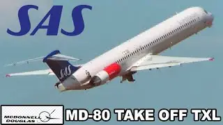 SAS McDonnell Douglas MD-80 TAKE OFF in BERLIN TEGEL TXL 22.05.2012