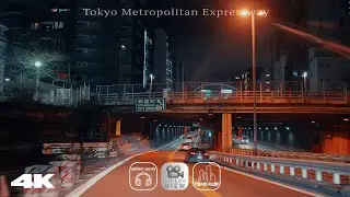 Midnight Tokyo Drive | Ambient Sounds for Work | Cinematic 4K