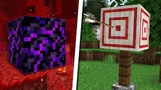 CONHE&Ccedil;A OS NOVOS BLOCOS DO MINECRAFT 1.16! NOVA OBSIDIANA E BLOCO DE TIRO AO ALVO!