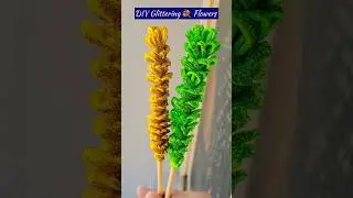 DIY Glitter paper flowers #diy #giftcraftideas #artandcraft #trendingshorts #homedecor