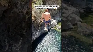 Scary one #cliffjump #nature #adventuresports #funny #travel #water #shortvideo #shorts #viral
