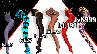Snake Evolution Run 3D Game Level Up Snake All Level Gameplay (2025)