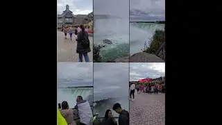 Beautiful summer day at Niagara Falls - see close up exactly where the water falls & walking to it!