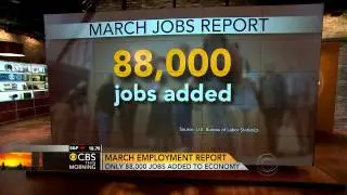 March jobs: 88K jobs added, unemployment at 7.6 percent
