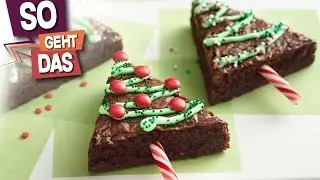 Coole Brownie-Tannenb&auml;ume backen DIY