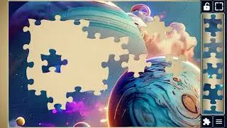 🌌 Cosmic Cloud Carnival: Planets🌈🚀✨ #video #viral #galaxy #puzzle #art #puzzle  @puzzlezone2080