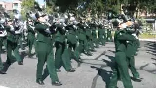 Homestead Mighty Mustang Marching Band and Color Guard at TOB 2012