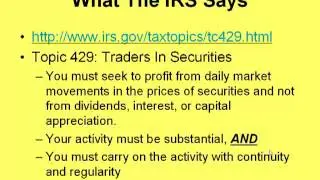 How To Audit Proof Your Trader Tax Status