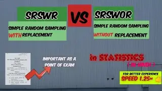 SRSWR VS SRSWOR 
