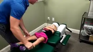 Adorable 2 year old Child Chiropractic Adjustment