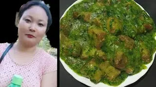 Wak Tangsek Pura#Pork with Mustard Green &Rice Powder@Mrong Patia's Recipe