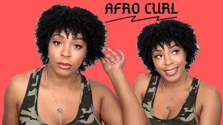 It's a Cap Weave 100% Human Hair Wig - AFRO CURL --/WIGTYPES.COM
