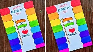 Last Minute Republic Day Card|Republic Day Greeting Card|Happy Republic Day Card|26January Card Easy