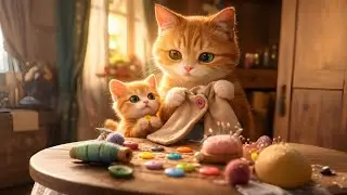 A Coat Sewn in Silence #cat #animation #cartton 