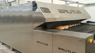 Forno de Esteira assando P&atilde;o Sovado BRUTUS, brutalizando (19)99611-0711