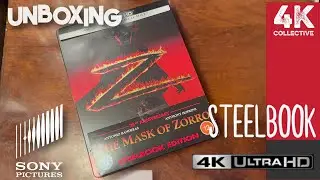 The Mask of Zorro 4k UltraHD Blu-ray steelbook Unboxing