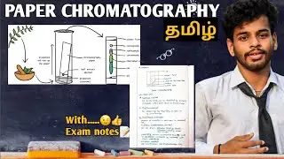 Paper chromatography/tamil/notes/principle/diagram/working/procedure/experiment/aminoacids/practical