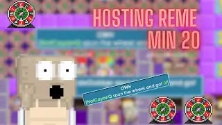 HOSTING REME MIN 20 IN GROWTOPIA *insane profit* | GROWTOPIA CASINO