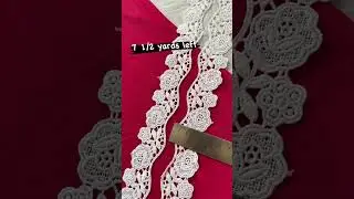 lace collection with white colour for blouse neck and sleeve designs#blouse #lace#shortsfeed