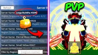 Blox Fruits, But The SERVER LIST Chooses my FRUIT For PvP...