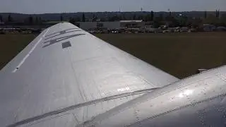 Takeoff from Buda&ouml;rs in a Goldtimer Foundation Li-2