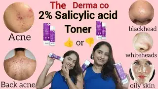 SALICYLIC ACID Toner For CLEARER Skin? #toner #thedermaco #review #acne #pimple