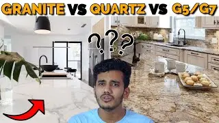 Kitchen Counter top Material Selection | Granite vs Quartz vs G5/G7 | Strength, sizes and thickness