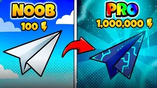 I Became FASTEST Paper Airplane&nbsp; in Roblox Paper Plane Simulator 