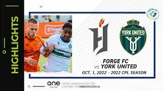 HIGHLIGHTS: Forge FC vs. York United FC (Oct. 1, 2022)