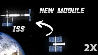 DOCKING New iSS Module with Solar panel at 2x