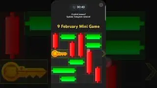9 February Hamster kombat Daily Mini Game Today Puzzle Easily Solve #platformer