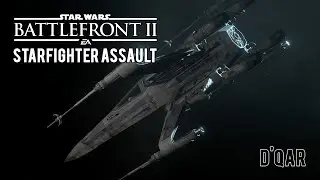 Star Wars Battlefront II: Starfighter Assault (PS4) no commentary - D'QAR T-70 X-wing
