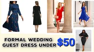 Best formal wedding guest dress for female UNDER $50 || formal dress