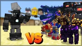 Minecraft: NAMELESS GUARDIAN (EEEAB's MOBS) VS CATACLYSM ! - BATALHA DE MOBS | 1.20.1