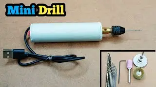 How to make Mini Drill at home || DIY USB mini drill make your own at home #usbdrill