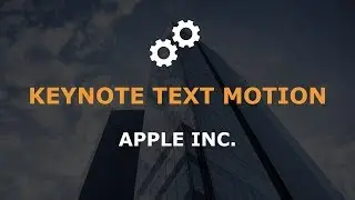 #029 Keynote Animated Text Template Motion 2019 Same as PowerPoint