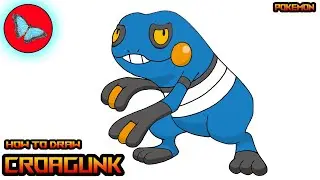 Pokemon Drawing Step by Step - Croagunk