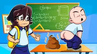 ¡BEBE NOOB SE HACE CACA EN LA ESCUELA! 💩😂  BEBE NOOB Y NOOBSI HACEN MALOSOS EN LA ESCUELA
